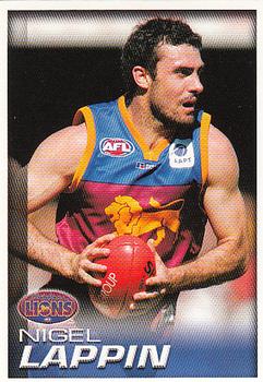 2005 Select Herald Sun AFL #19 Nigel Lappin Front
